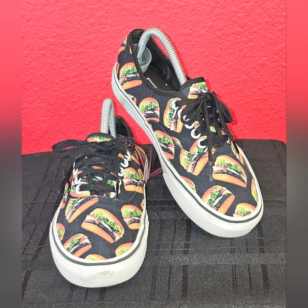 Vans off the wall hamburgers Uni-Sex Sneakers 7.5(M), 9(W)